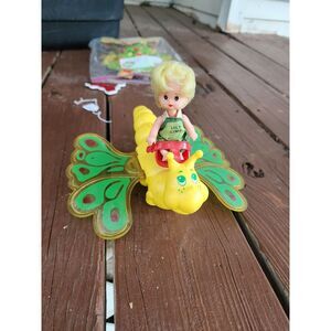 Vintage Strawberry Shortcake Flitter-Bit‎ Butterfly Toy 1970 Lily Lime Doll Used
